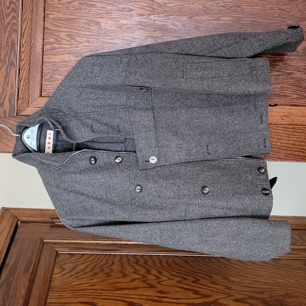 MARNI RARE Wool Fall Jacket Sz 46 Italy